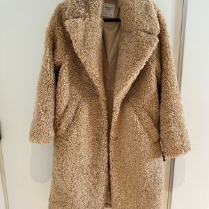 Abercrombie and Fitch Long Teddy Coat Size Small